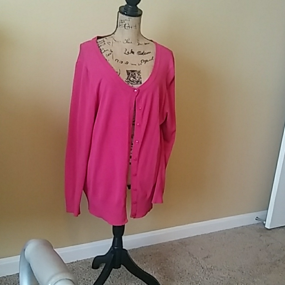 Pink cardigan